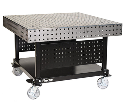 Flextur Welding Table With Casters, 48"x96"