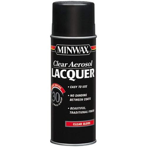 Minwax Clear Brushing Lacquer, Gloss, 12oz