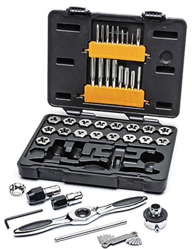 Gearwrench SAE Ratcheting Tap and Die Set, 4-12", 42pc