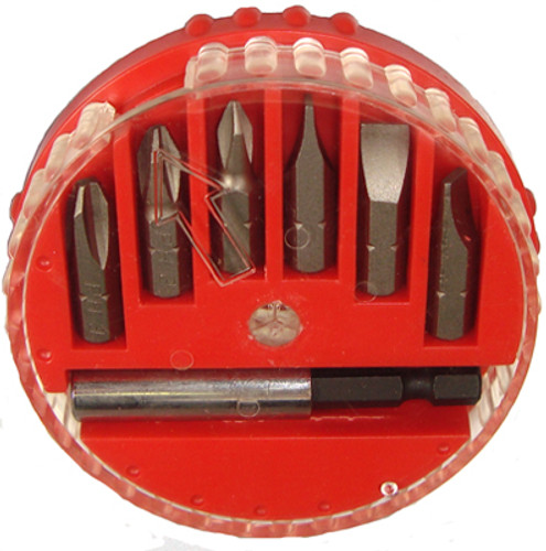 Alfa 7-Piece Power Screwdriver Bit Set with Case