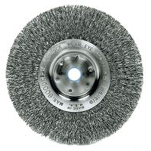 Weiler TruLock Wire Wheel Brush - 8" x 1"/.0118 Wire, 2"Arb - Max. 4000RPM