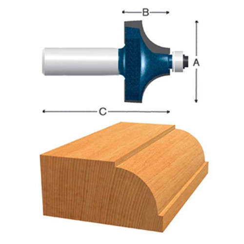 Bosch Beading Bit - 1/4" Radius, 1/4" Shank