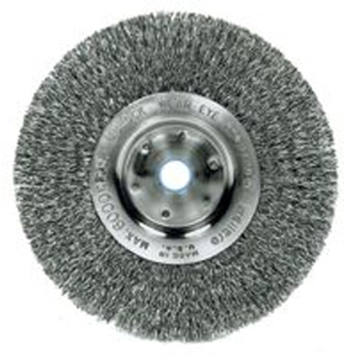 Weiler TruLock Wire Wheel Brush - 7" x 3/4"/.014 Wire, 5/8"Arb - Max. 6000RPM