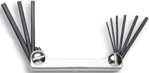 Proto Folding Hex Key Wrenches, Fractional, 0.50" - 3/16", 3-5/8" Handle, 9 sizes