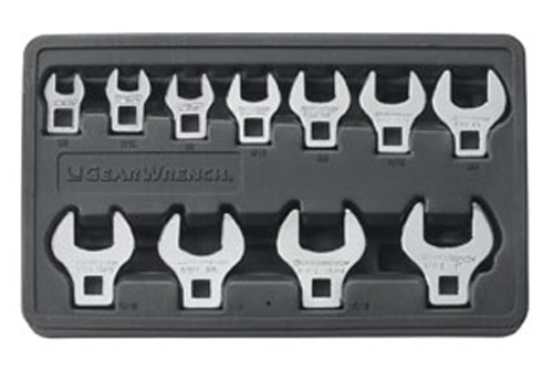 Gearwrench 3/8" Drive Crowfoot Metric Wrench Set - 11 Pieces