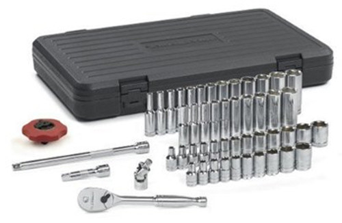 Gearwrench 1/4" Drive Fraction and Metric Socket Set - 51 Pieces, 6 Pt
