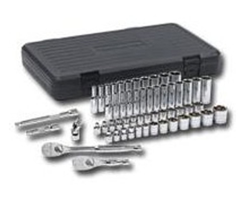 Gearwrench 3/8" Drive Fractional and Metric Socket Set - 57 Pieces, 6 Pt