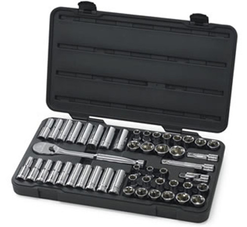 Gearwrench 1/2" Drive Fractional and Metric Socket Set - 49 Pieces, 6 Pt