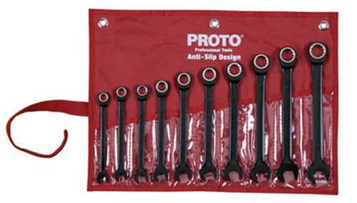 Proto 10 Piece Ratcheting Spline Metric Wrench Set