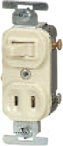 Combination Switch/Receptacle - Heavy Duty Ivory