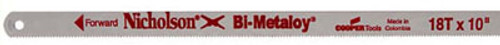 Nicholson Hack Saw Blade -  10" x 1/2" x .025" x 18TPI/Bi-Metaloy