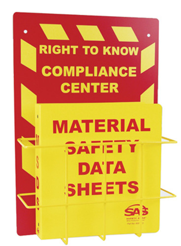 SAS Safety MSDS Compliance Center Rack