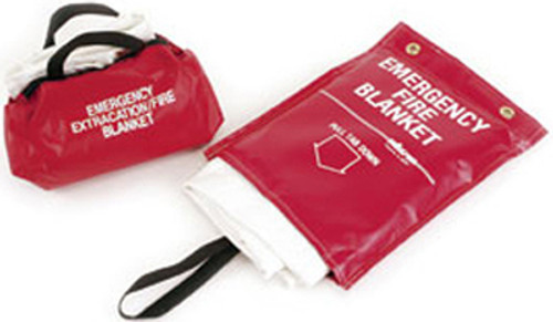 Sellstrom Emergency Fire Blanket - 5ft  x 6ft  W/Red Hanging Pouch