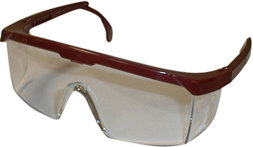 Sellstrom Sebring 400 Protective Glasses - Youth Size - Adjustable Temple/Black Frame/Clear