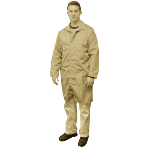 Cool Comfort Long Sleeve Shop Coat Gray/Size 38