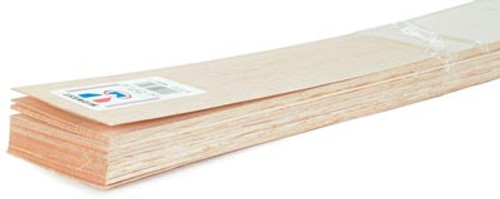 Nosen 36" Balsa Sheets 1/32" x 3" x 36" - pkg/20