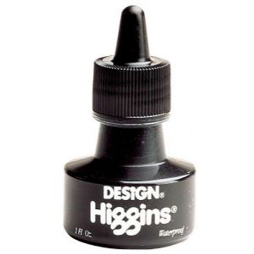 Higgins Waterproof Black India Drawing Ink - 1 oz.