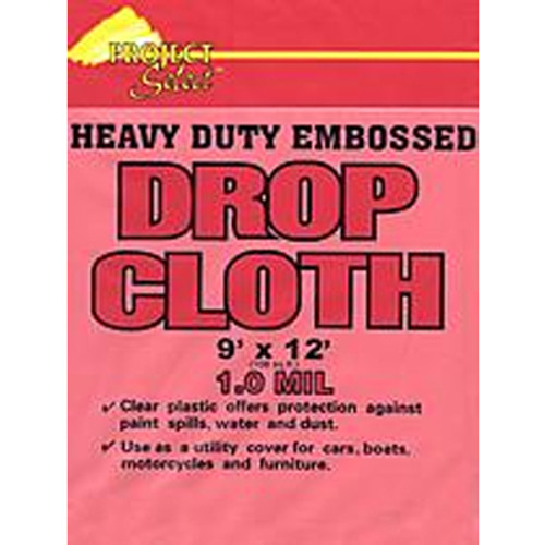 Linzer Plastic Drop Cloth - 9' x 12' Plastic