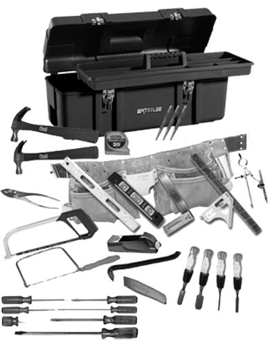 Marshalltown Finish Carpenter Hand Tool Kit - 28 pc with Toolbox