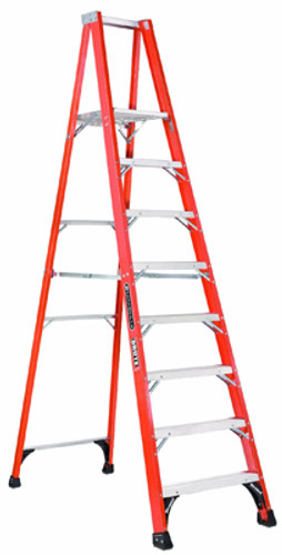 Louisville Ladder "Brute" Fiberglass Platform Step Ladder - 8ft/Type IAA/375 LB Rated