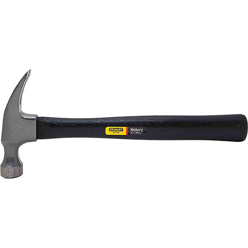 Stanley Wood Handle Hammer, 13-1/4"L, 16 oz. Ripping Claw