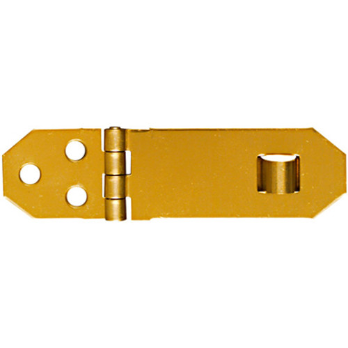 The Hillman Group Polished Solid Brass Hasp - 3/4" x 2-3/4"