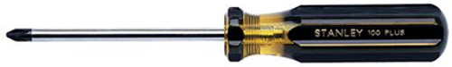 Stanley 100 Plus  Phillips Head Screwdriver, #1 Tip, 3" Blade, 6-3/4" Long