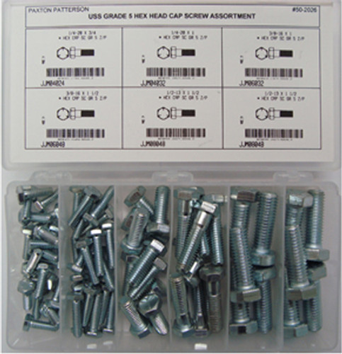 Cap Screw Hex Steel NC Grade 5/Coarse - Approximately 70 pcs