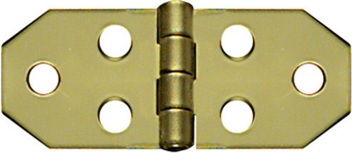 The Hillman Group Polished Brass Ornamental Hinge - 3/4" x 1-13/16" - pkg/2
