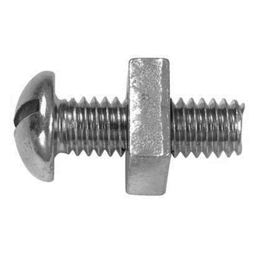 Round Head Steel Stove Bolt With Hex Nut