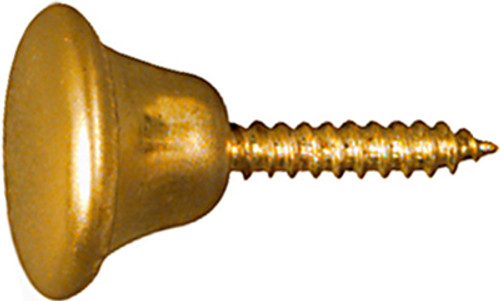 The Hillman Group Polished Brass Screw Knobs - 1/2" Dia - Pkg/2