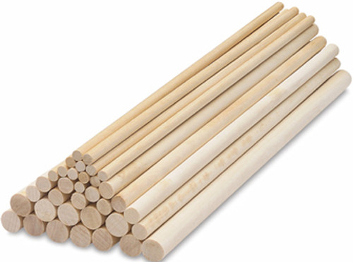 Hardwood Dowel Rods, 3/16" x 36"