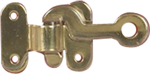 The Hillman Group Polished Solid Brass Hook - 11/16" x 1-1/2" - pkg/2