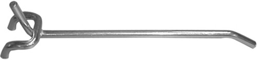 Single Arm Pegboard Hook - 5" Projection Length, 1/4" Wire Size, 3/4" Hook Length, 1" Width