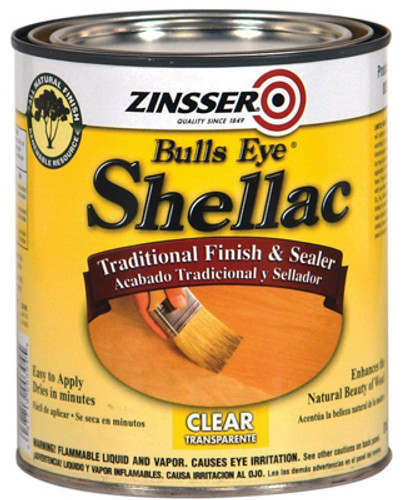 Zinsser Bulls Eye Shellac - Clear - Quart