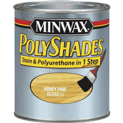 Minwax Polyshade, Antique Walnut Gloss Stain, Quart