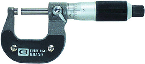 Chicago Brand Outside Micrometer, Set of 3 - 0 to 3"
