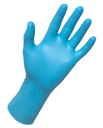 SAS Safety Blue Powder Free Nitrile Gloves, Large, Box/50