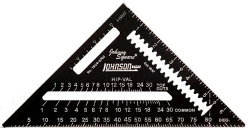 Johnson Level Johnny Square 7" Professional Easy-Read Rafter Square