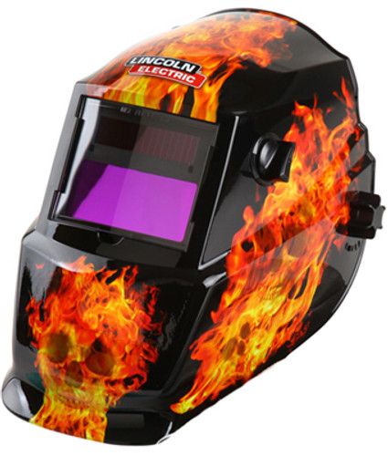 Lincoln Professional Dark Fire Auto-Darkening Welding Helmet - Lift Front