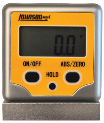Johnson Professional Magnetic Digital Angle Locator - 3 Button, V-Groove Base