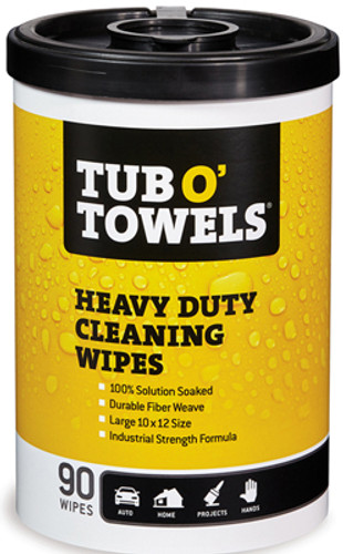 Federal Process Tub O' Towels - 90 Count - 10" x 12"