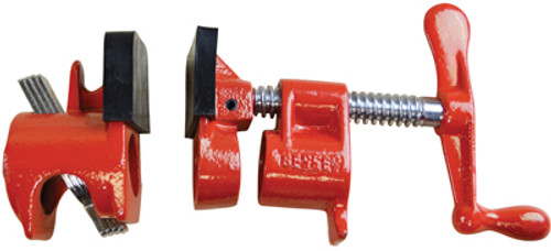 Bessey Traditional Style Pipe Clamp For 3/4" Pipe, 1-3/4" Reach, Set/2