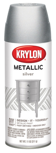 Krylon General Purpose Metallic Spray Paint, Silver, 12 oz.