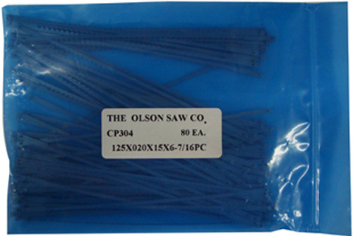 Olson Coping Saw Blades - Medium - 6-1/2"x.020x.125x15T - pkg/80