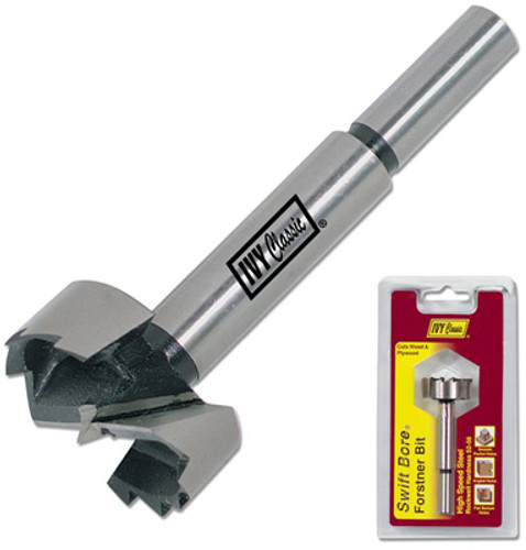 Ivy Classic Swift Bore Forstner Bit, 3/8" Shank, 1-1/2", 3-1/2"L