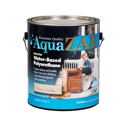 Aqua ZAR Polyurethane, Satin, Gallon