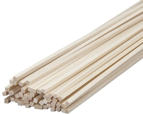 Nosen 24" Basswood Strips 3/16" x 3/16" x 24" - pkg/50