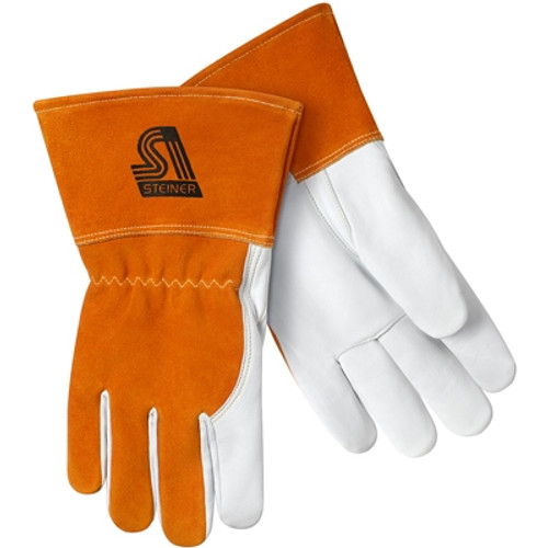 Steiner Premium Heavyweight Grain Goatskin Welding MIG Welding Gloves - Small