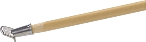 Replacement Hardwood Handle for Floor Brushes - Bolt On- 1-1/8" dia, 60"L
